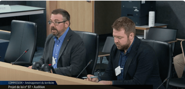 Unifor Québec devant la Commission parlementaire : Réforme du régime forestier (PL 97)